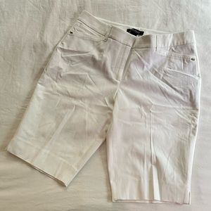 White House Black Market Bermuda White Short